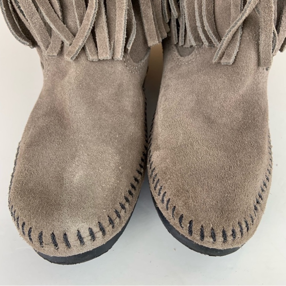 Grey 3 Layer Fringe Minnetonka - image 2